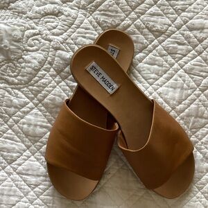 Steve Madden Kailey w8 Women's Brown Slide Sandals